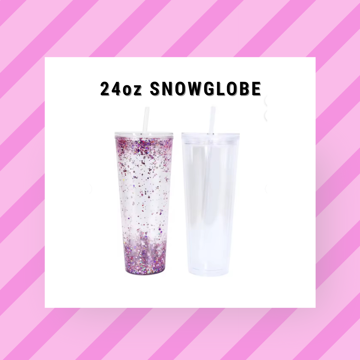 24oz Acrylic Snowglobe