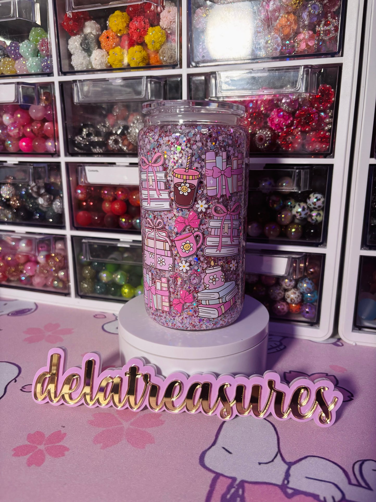 Glass Bookish Tumbler