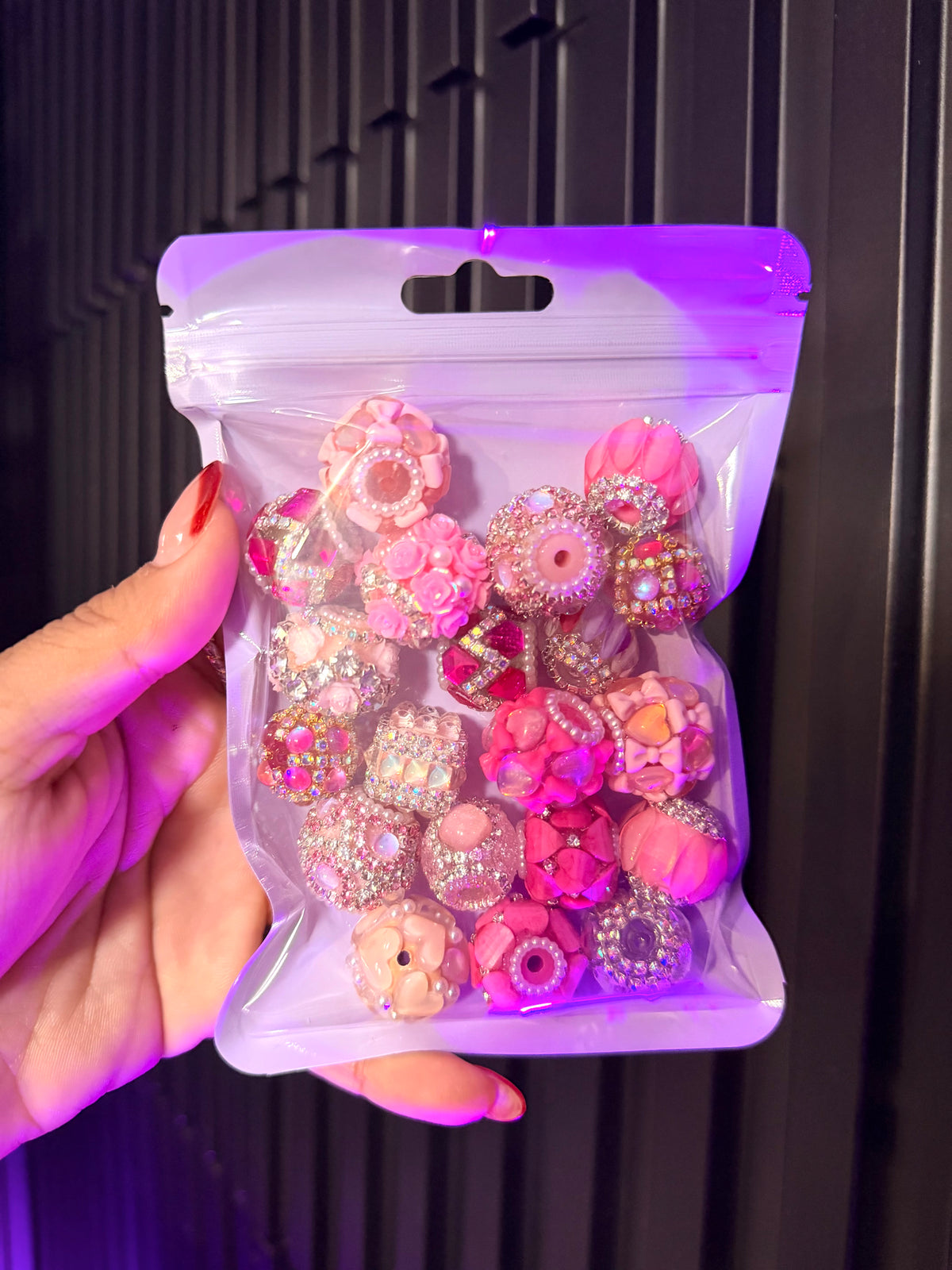 Pink Fancy Bead Mix