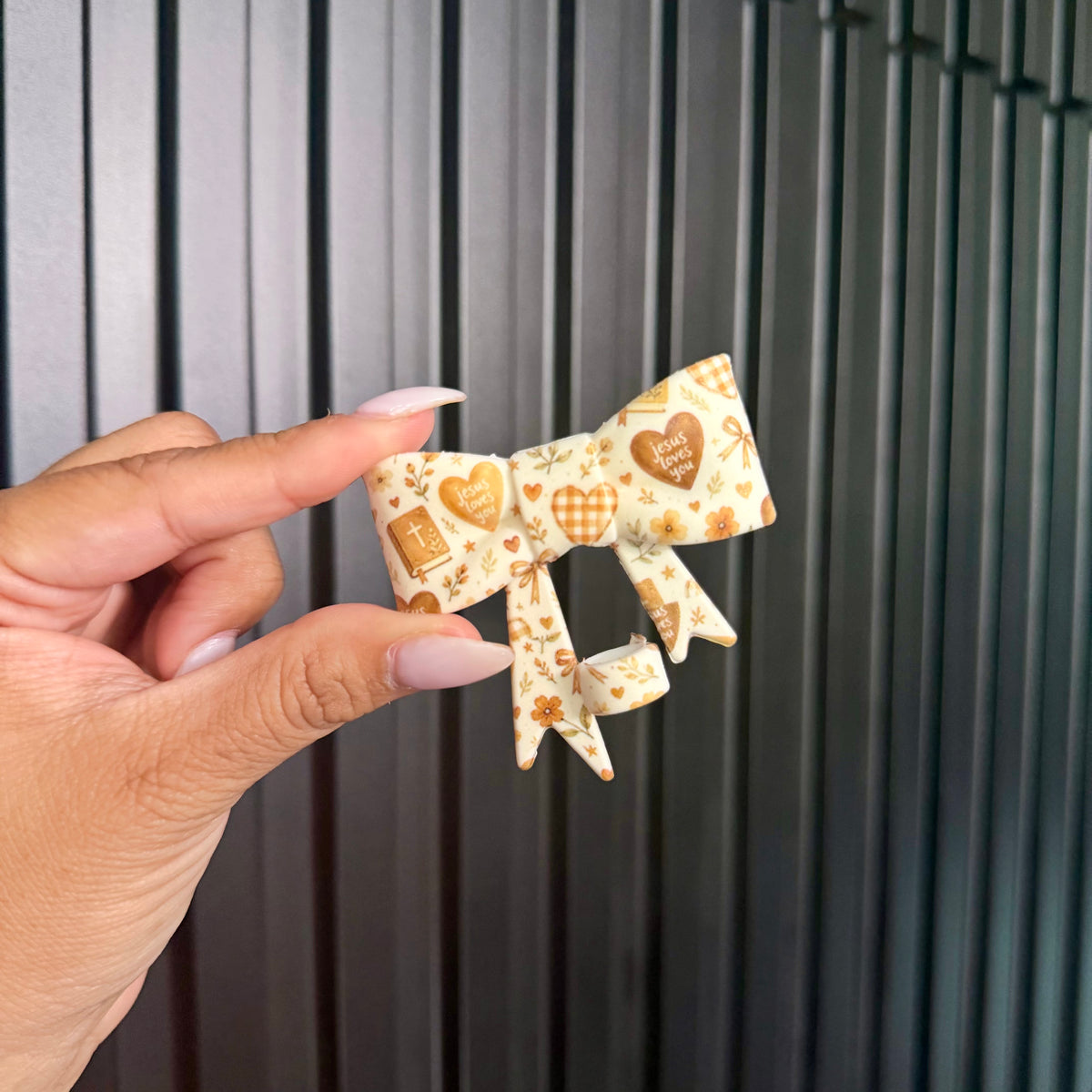 Silicone Printed Bows