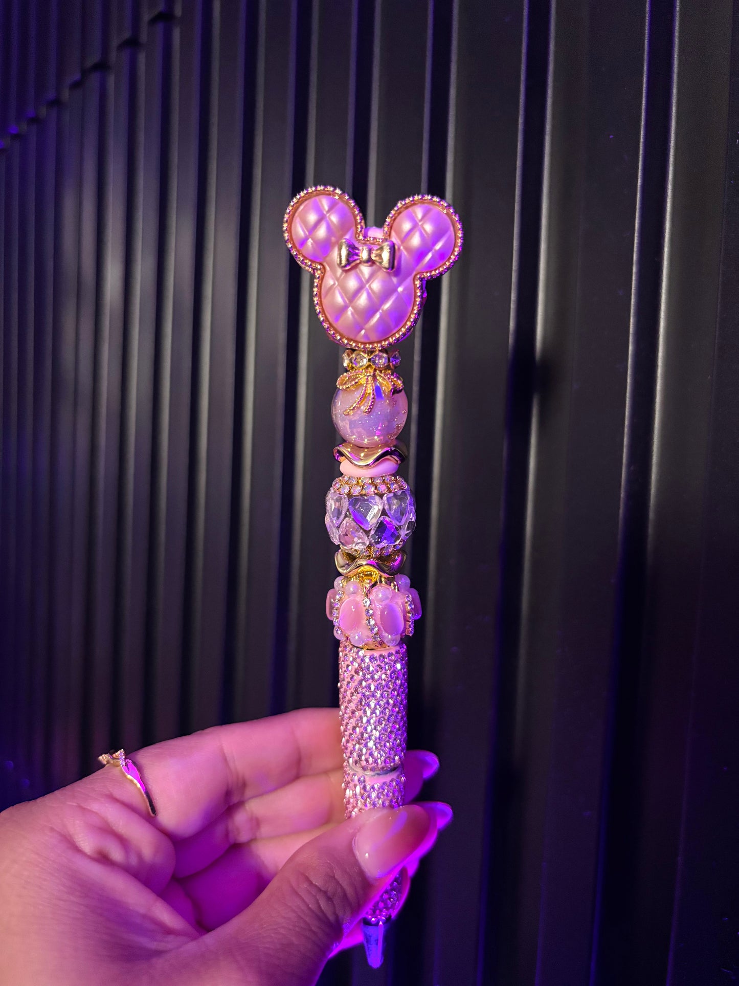 Metallic Pink Minnie Pen