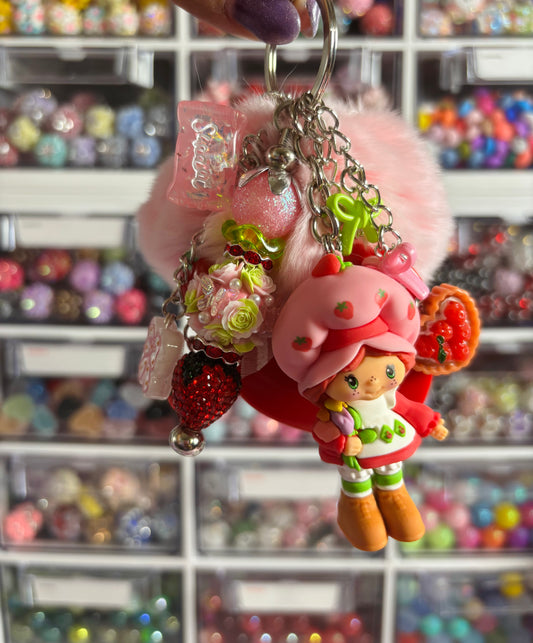 Strawberry Girl Mini Junk Keychain