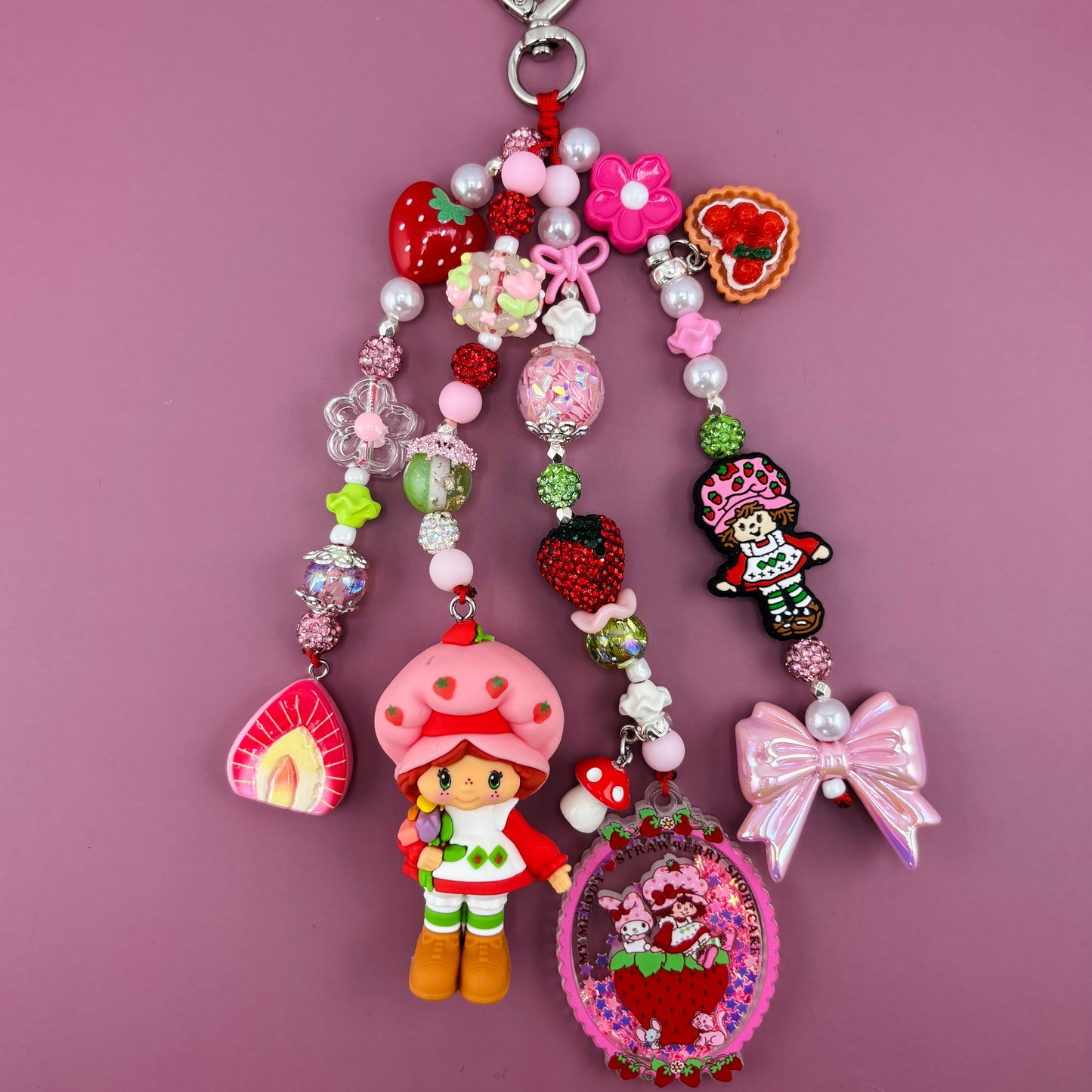 Strawberry Girl Bag Charm