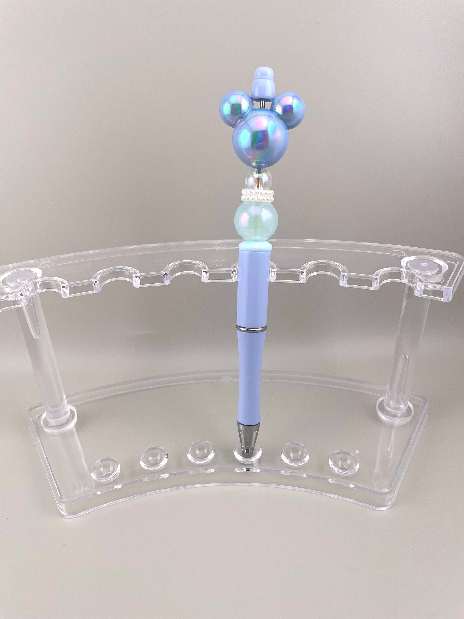 Pearl Mouse Head Pen | Pearl Pens | Focal Pens | Delatreasures | Glitter Pens | Mouse Head Pen | Beadable Pens | Coquette