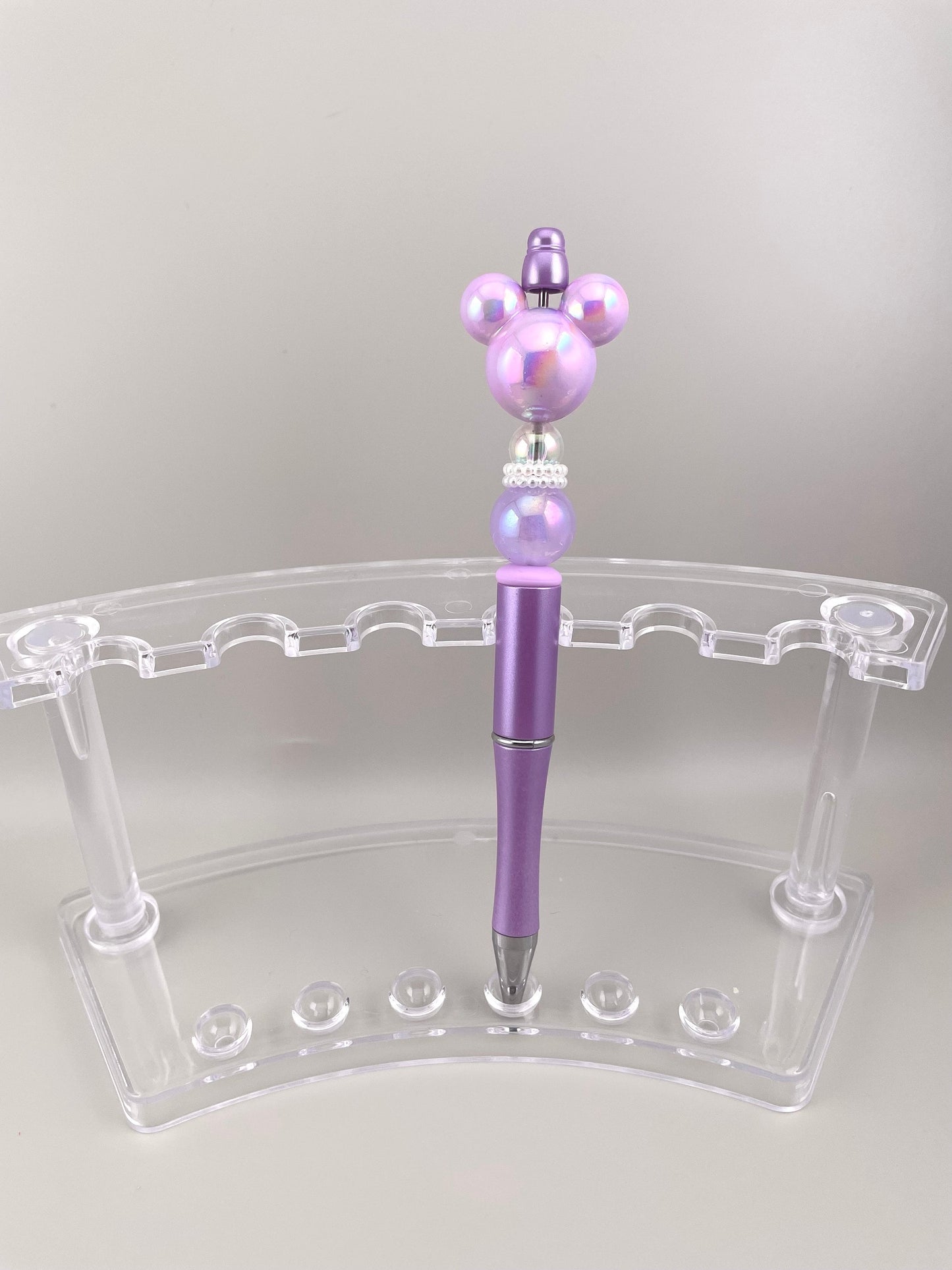 Pearl Mouse Head Pen | Pearl Pens | Focal Pens | Delatreasures | Glitter Pens | Mouse Head Pen | Beadable Pens | Coquette