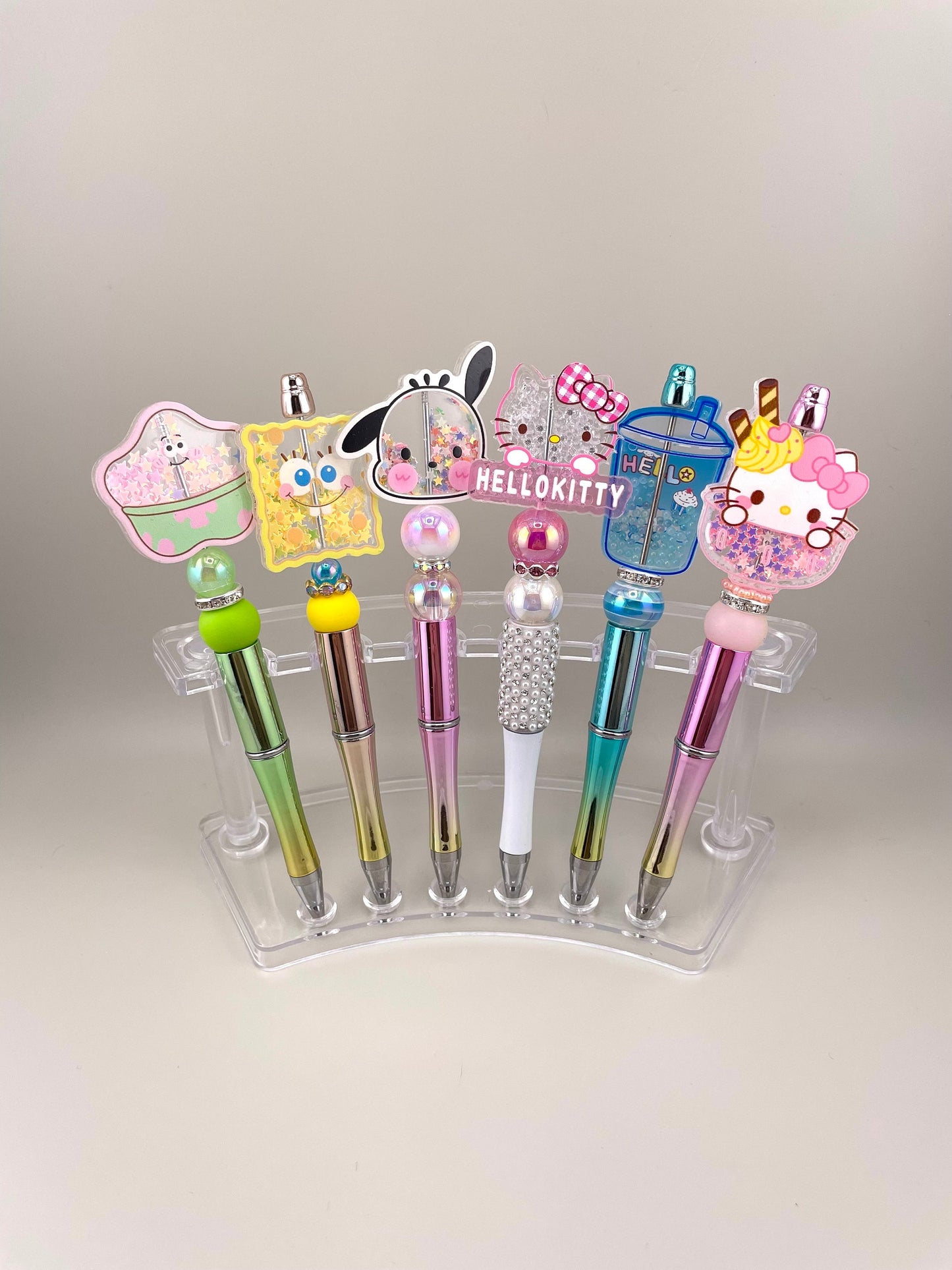 Character Pens | Shaker Pens | Focal Pens | Delatreasures | Glitter Pens | Sanrio | Beadable Pens