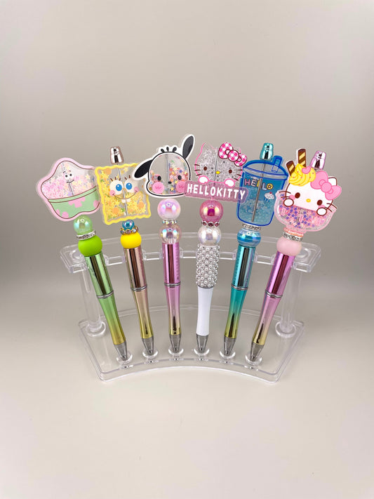 Character Pens | Shaker Pens | Focal Pens | Delatreasures | Glitter Pens | Sanrio | Beadable Pens