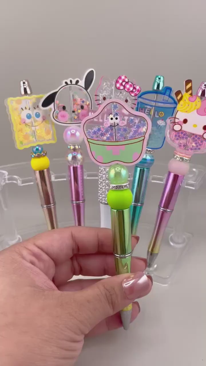 Character Pens | Shaker Pens | Focal Pens | Delatreasures | Glitter Pens | Sanrio | Beadable Pens
