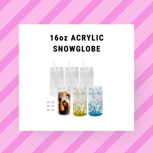 16oz Acrylic Snowglobe