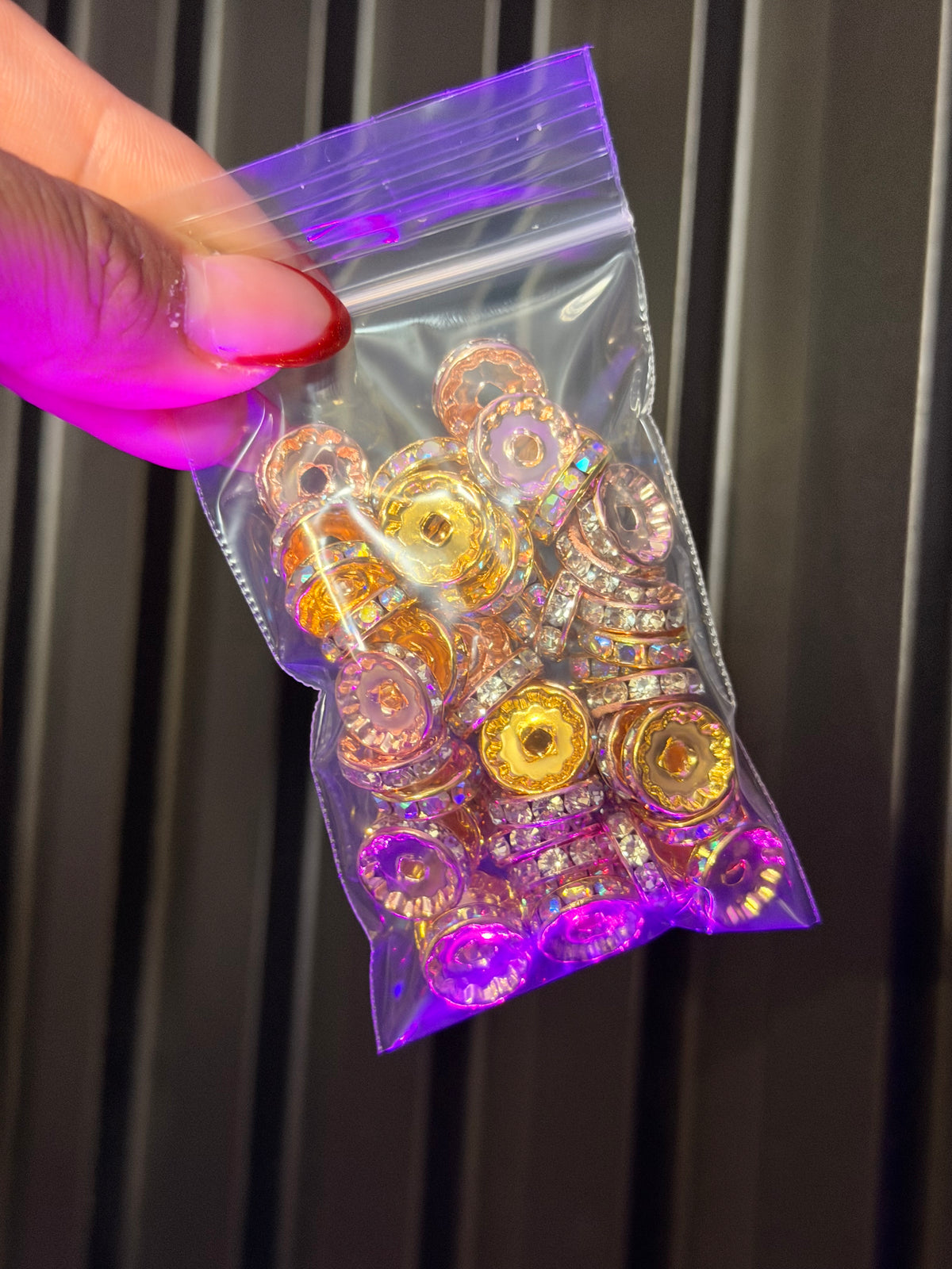 Gold and Rose Gold Round Spacers