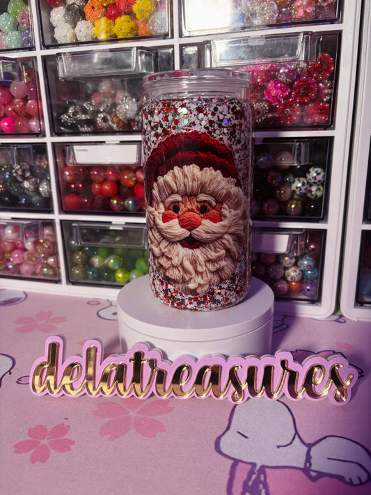 Santa Acrylic Glitter Snowglobe