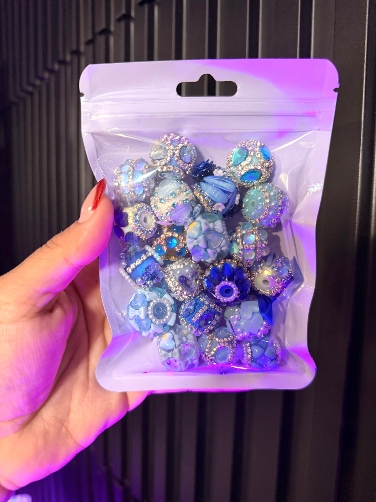 Blue Fancy Bead Mix