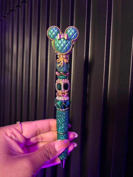 Emerald Green Minnie Pen