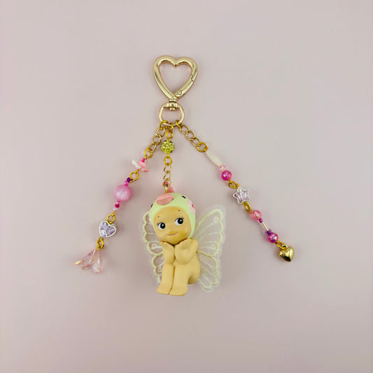 Parrot Angel Charm Keychain