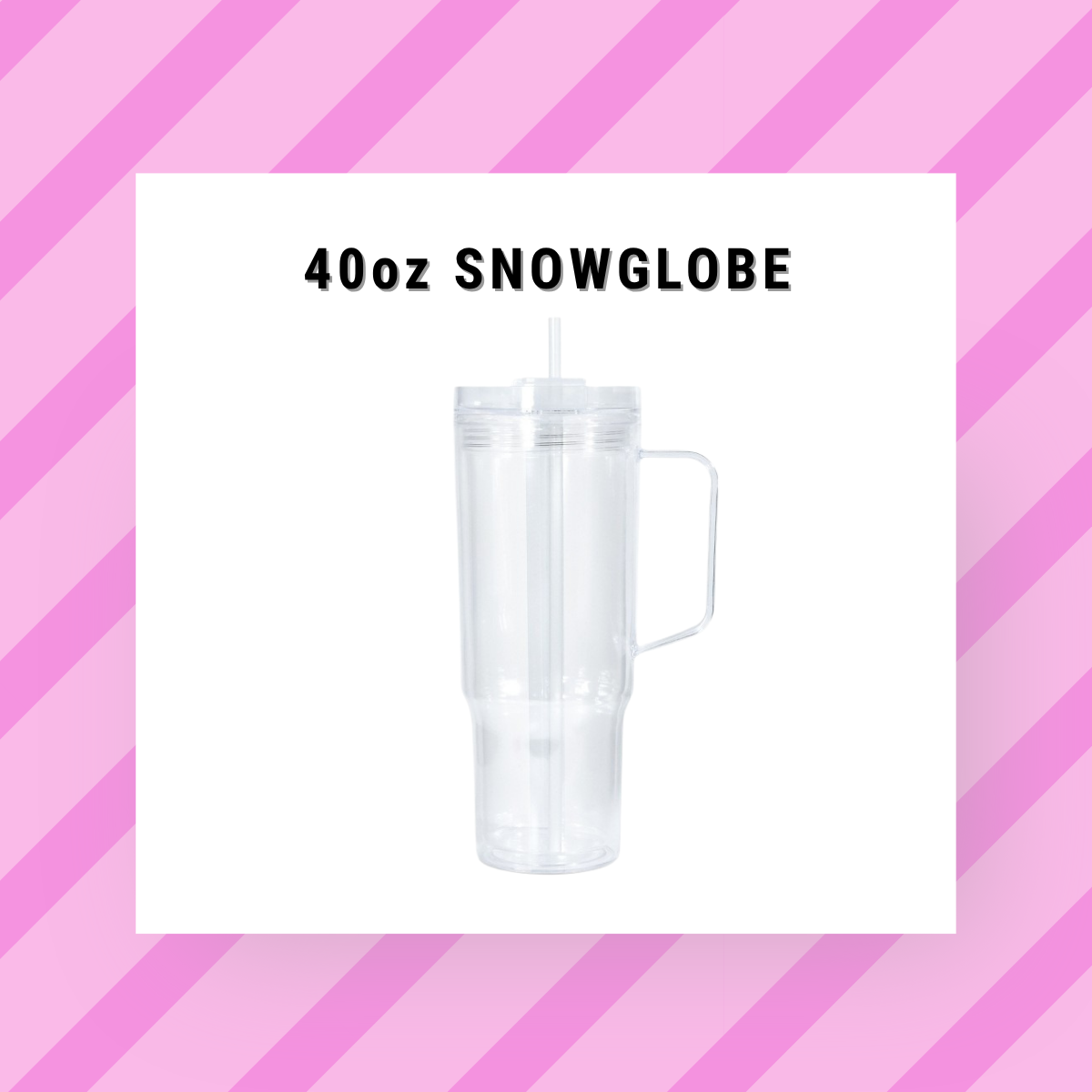 40oz Acrylic Snowglobe