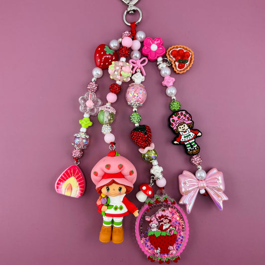 Strawberry Girl Bag Charm