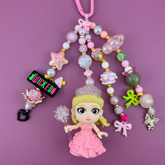 Pink Witch Bag Charm